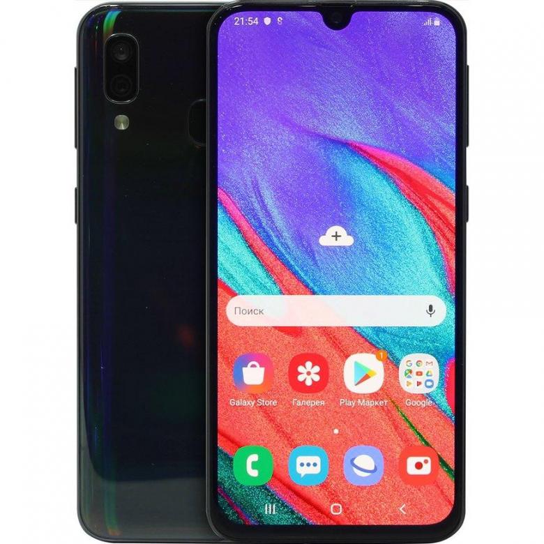 Смартфон Samsung Galaxy A40 4Gb/64Gb Black