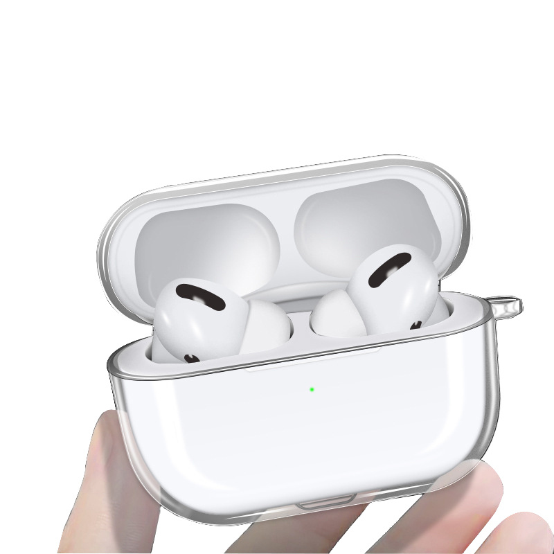 Чехол силиконовый для наушников Apple AirPods Pro прозрачный