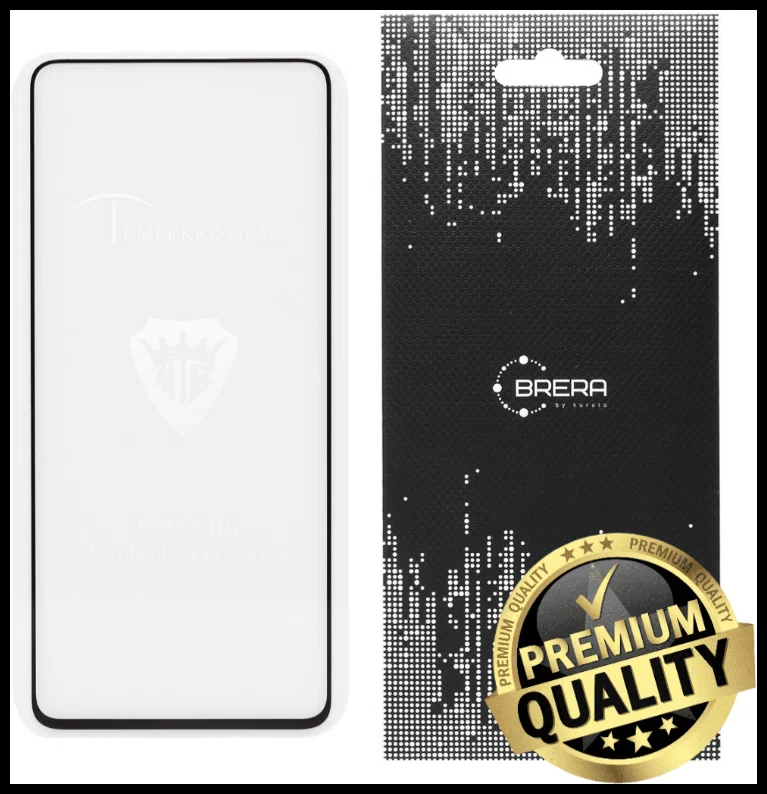 Защитное стекло полноэкранное для Xiaomi Redmi Note 8 Pro Brera (черный)