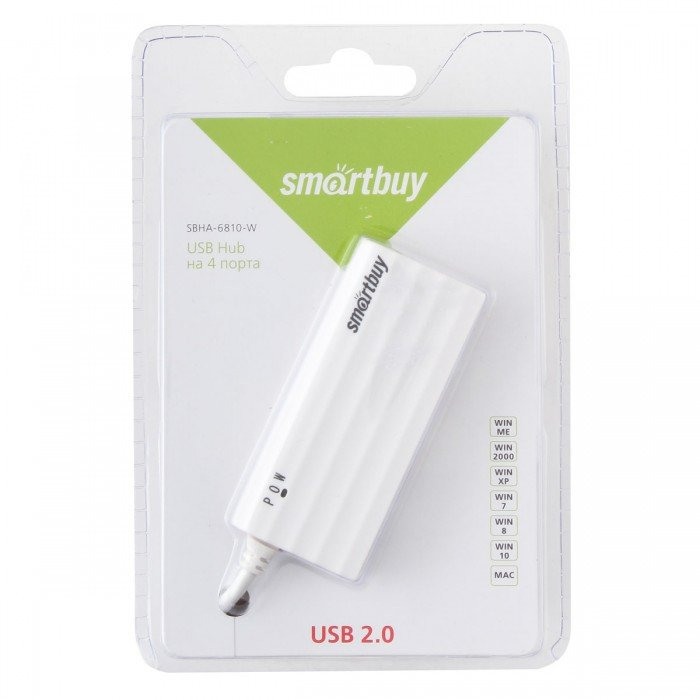 USB HUB SmartBuy SBHA-6810-W (4 USB) 