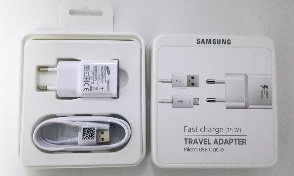 СЗУ "Samsung" комплект FastCharge microUSB/2A (бел/уп)