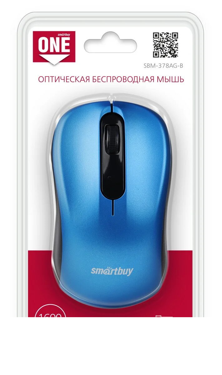 Мышь беспроводная SmartBuy 378 AG (1600 dpi/3 кнопки)