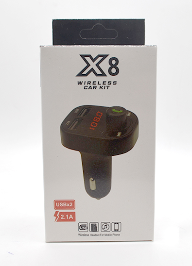 FM модулятор X8 (USB/Bluetooth/AUX/MicroSD+ громкая связь)