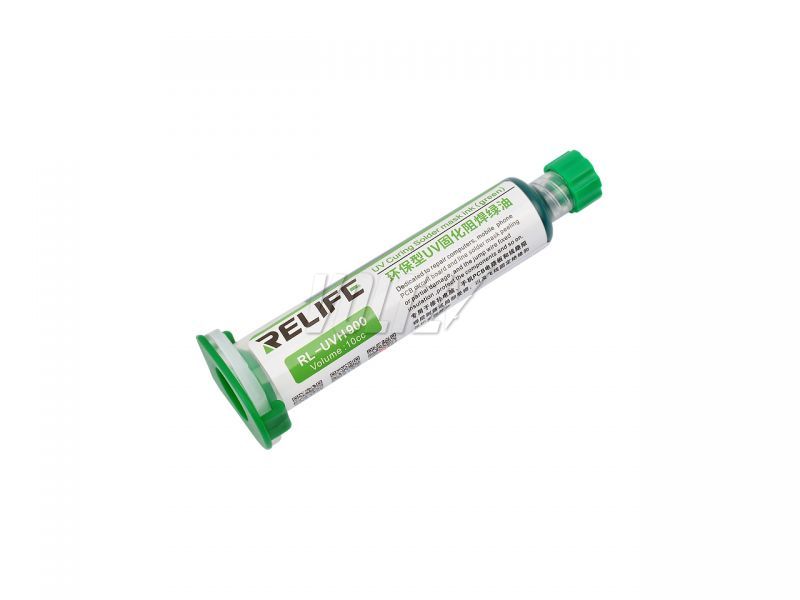 Защитный лак для плат Relife RL-UVN900 (10г) (зеленый)