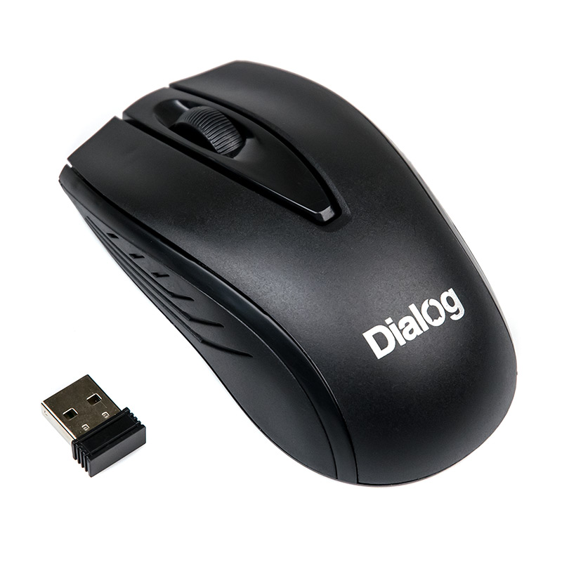 Мышь беспроводная Dialog Comfort MROC-17U RF 2.4G Optical - 3 кн.,черная