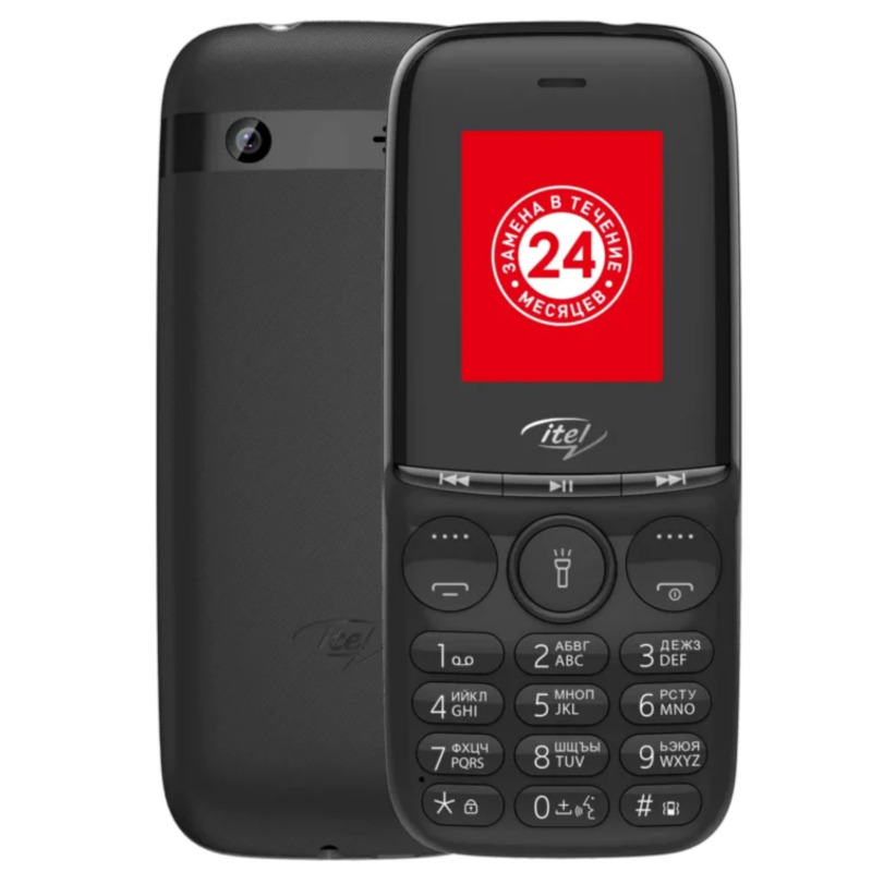 Телефон ITEL IT2320 1.77" 1900mAh изогнутый корпус 2sim Black