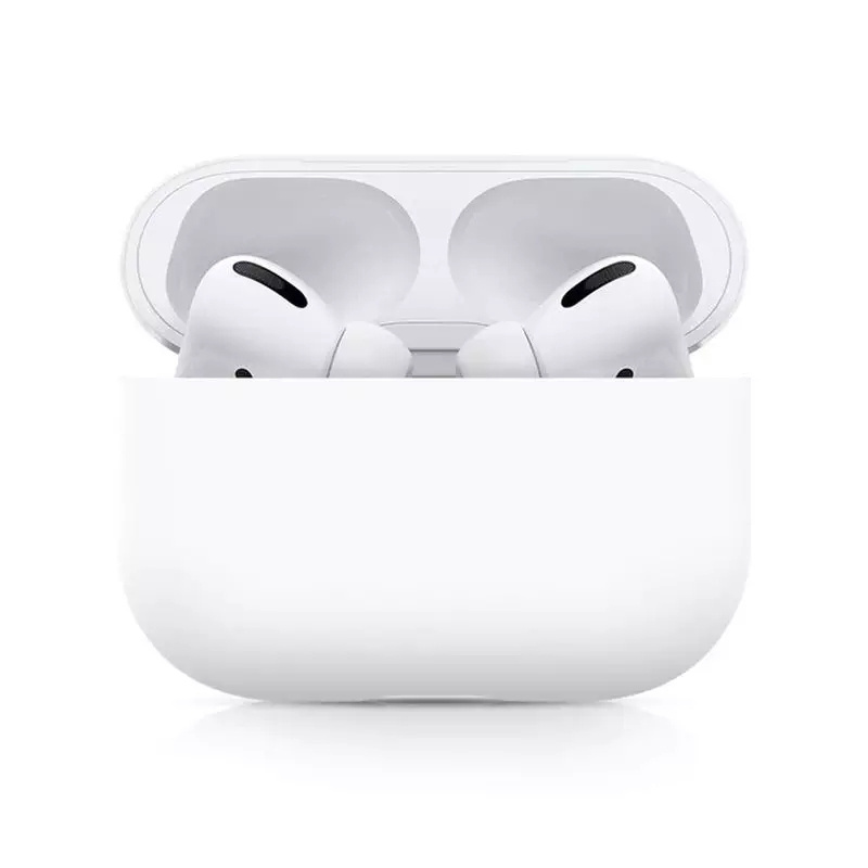 Чехол силиконовый для наушников Apple AirPods Pro белый