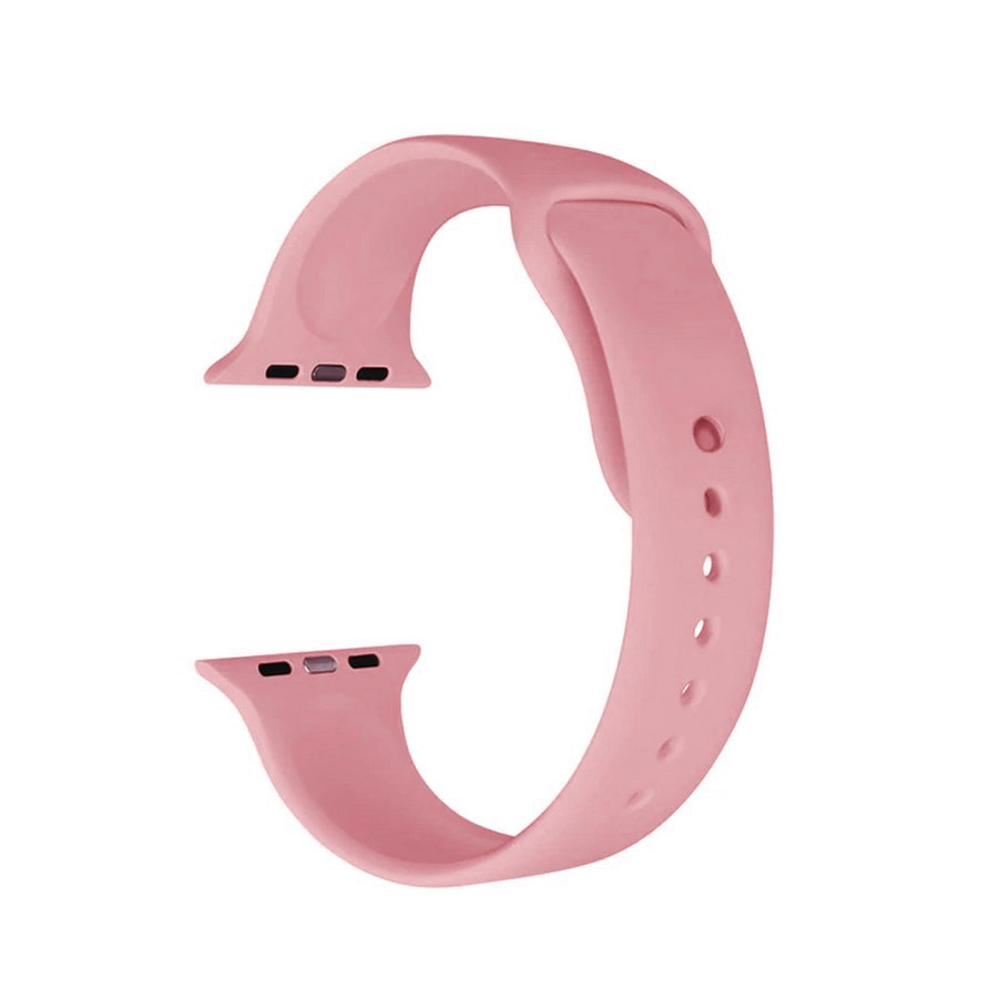 Ремешок силиконовый для Apple Watch 42/44/45mm (розовый)