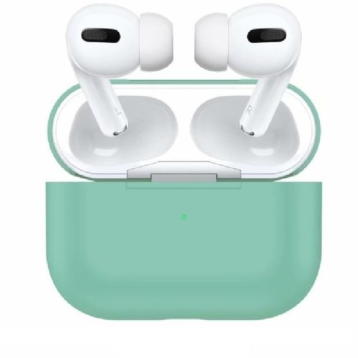 Чехол силиконовый для наушников Apple AirPods Pro ультра-тонкий Mint Green