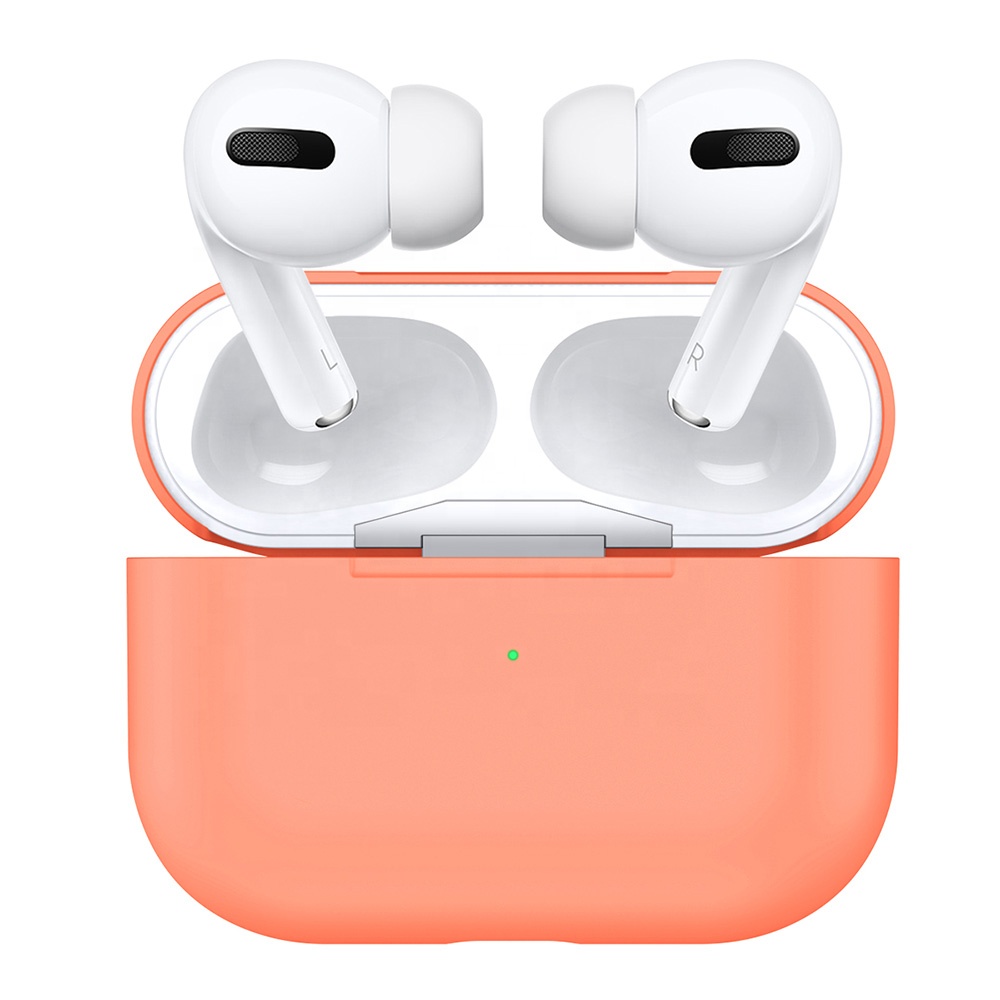 Чехол силиконовый для наушников Apple AirPods Pro ультра-тонкий Papaya