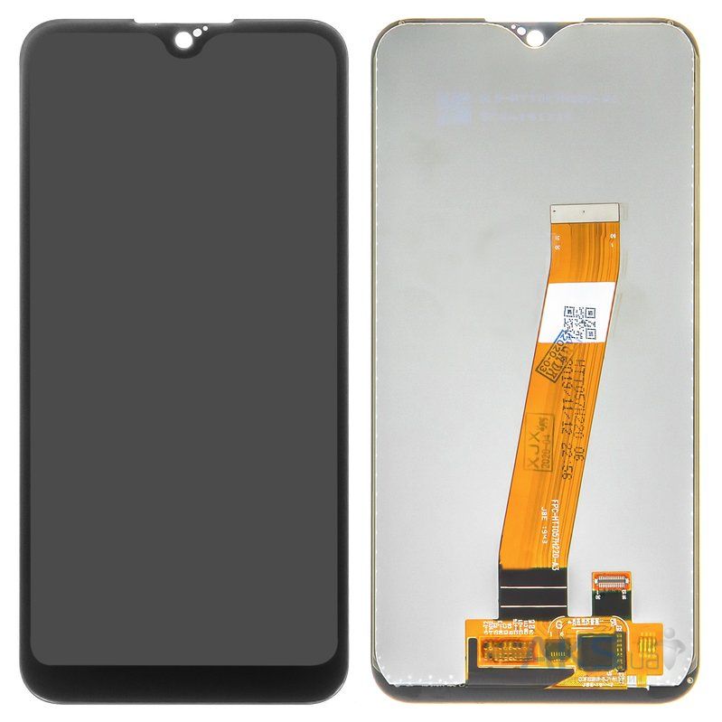 Дисплей для Samsung A015F/M015F/A01/M01 в сборе узкий коннектор Orig (черный) 