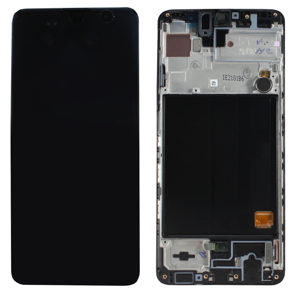 Дисплей для Samsung A515F/A51 в сборе с рамкой Оригинал 100% (черный)