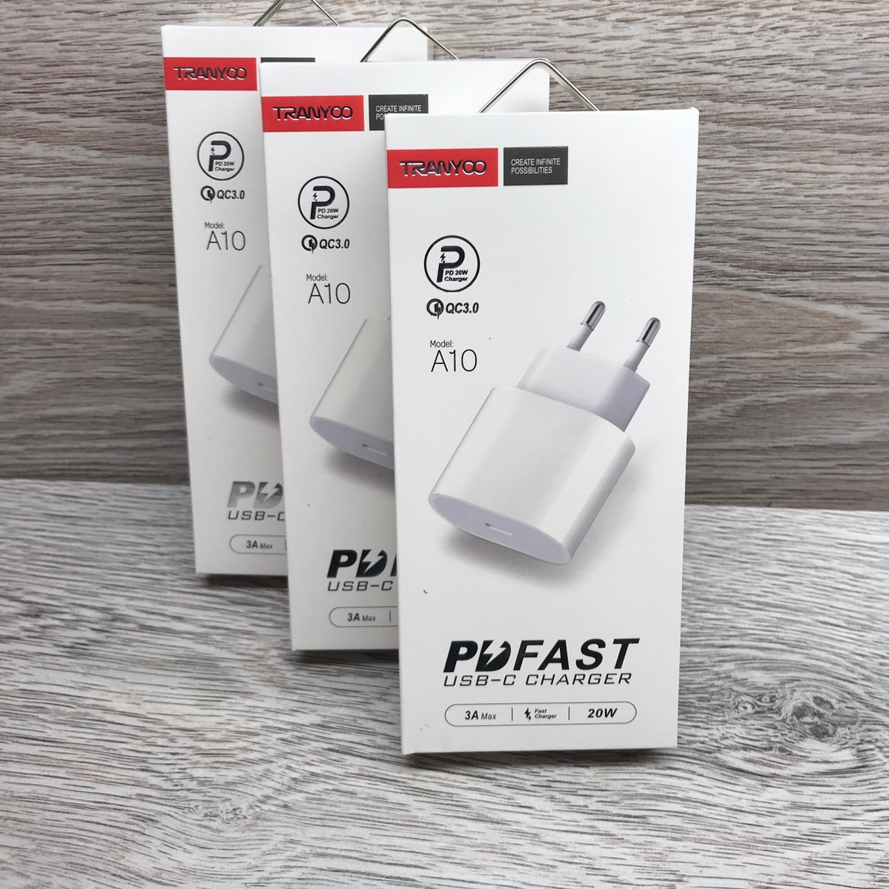 СЗУ Tranyoo A10 USB-C (3A/20W/QC3.0/PD3.0) 