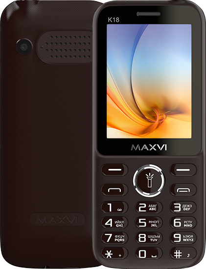 Телефон Maxvi K18 Brown