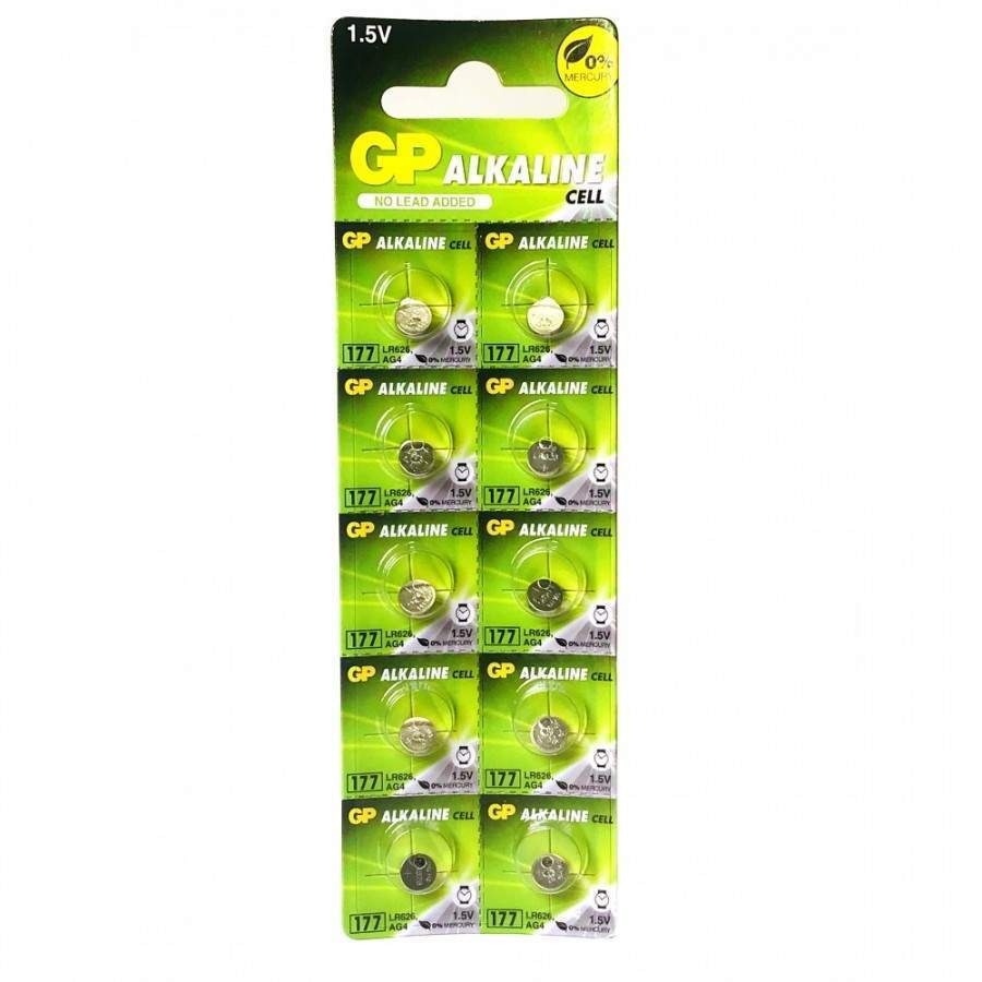 Батарейка GP 177 (G4/LR626/LR66/377A ) Alkaline 1.5V