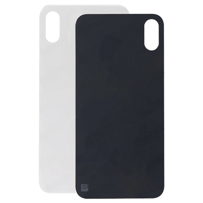Задняя крышка для iPhone XS Max Orig (белый) (с увеличеным вырезом под камеру)