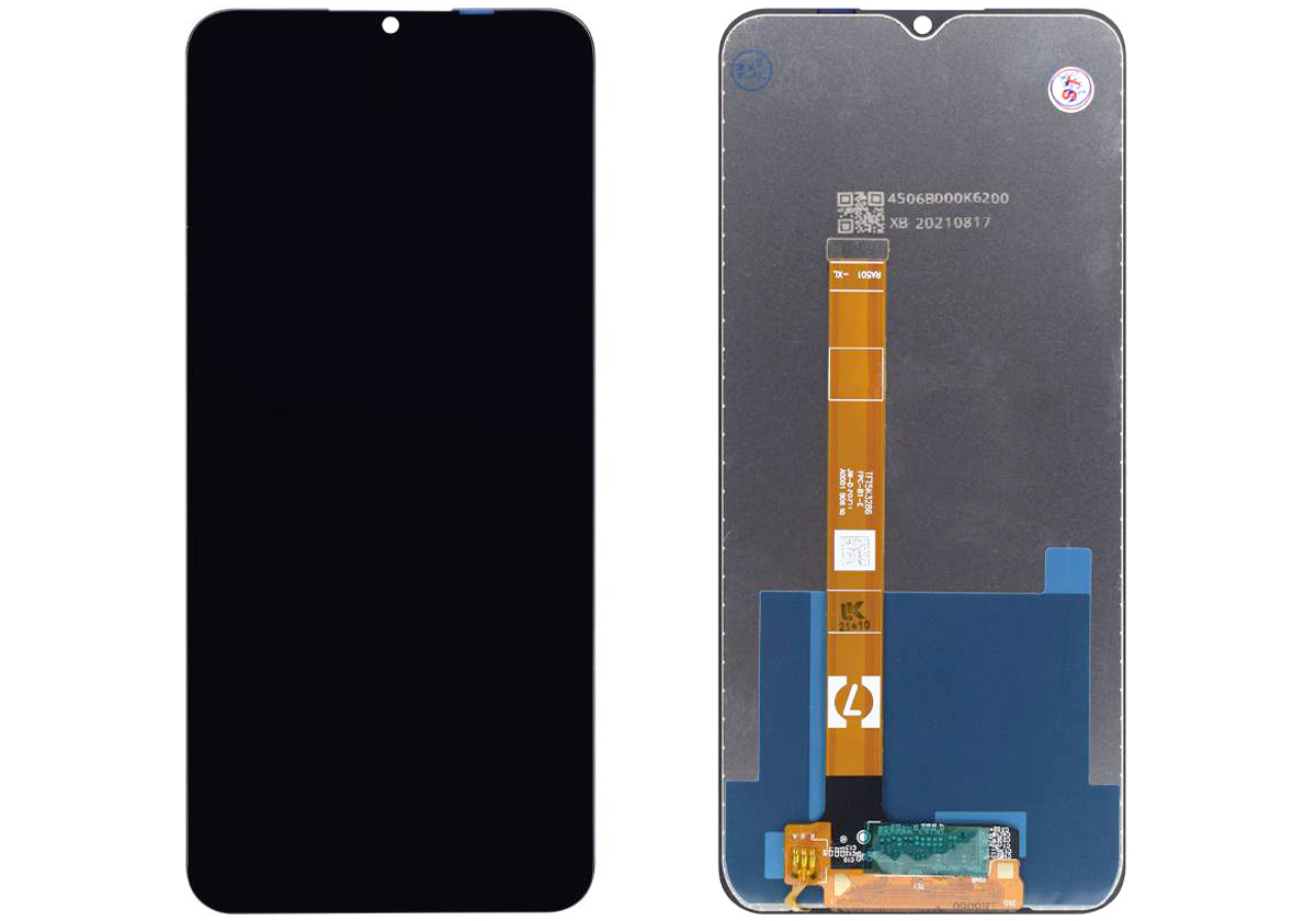 Дисплей для Realme C11/C15/Narzo 30A в сборе (черный)