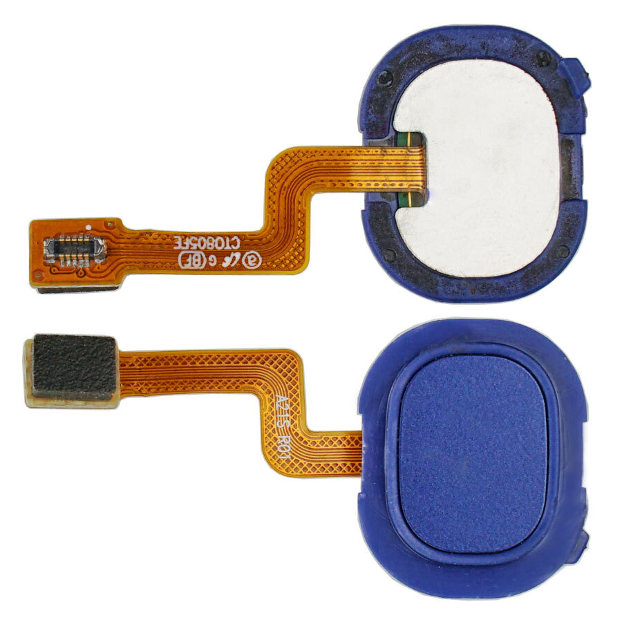 Шлейф для Samsung A217F (A21s) сканер отпечатка пальцев (синий)