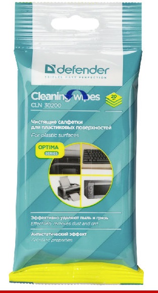 Салфетки Defender ECO универсальные, в мягкой упаковке 20шт. (CLN 30200)
