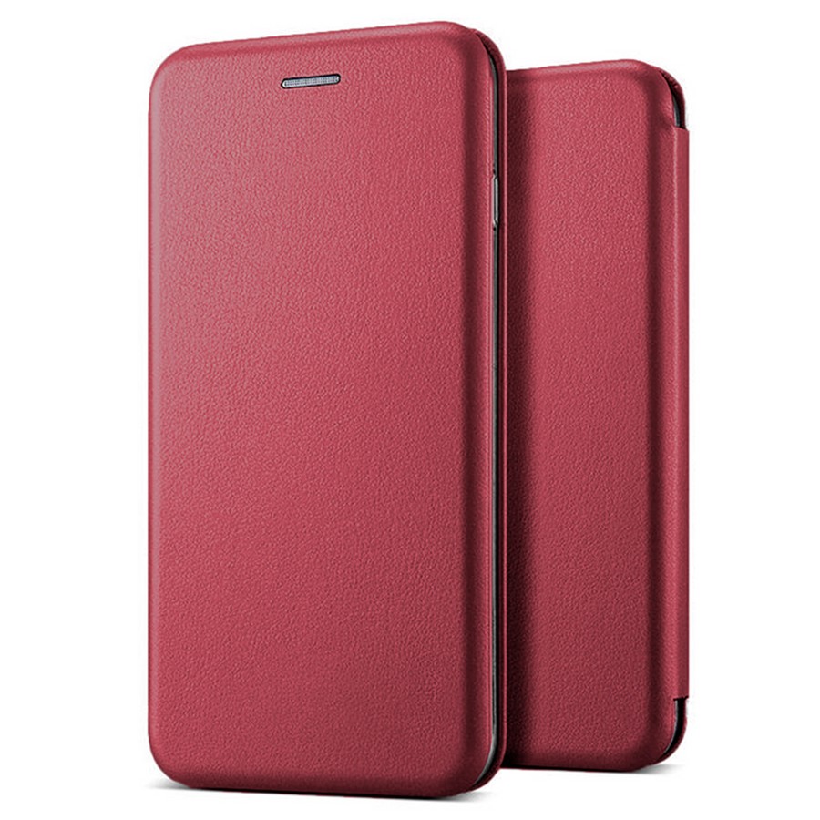 Чехол-книга для Xiaomi Redmi Note 10 Pro (бордовый)