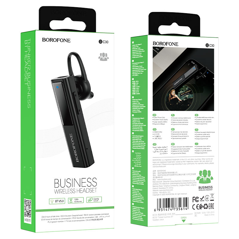 Bluetooth-гарнитура Borofone BC30