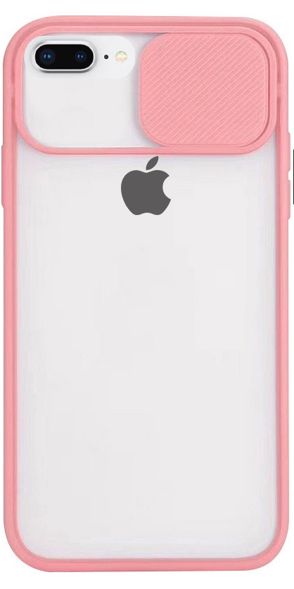 Чехол для iPhone X/XS (раздвижное окно камеры/розовый)