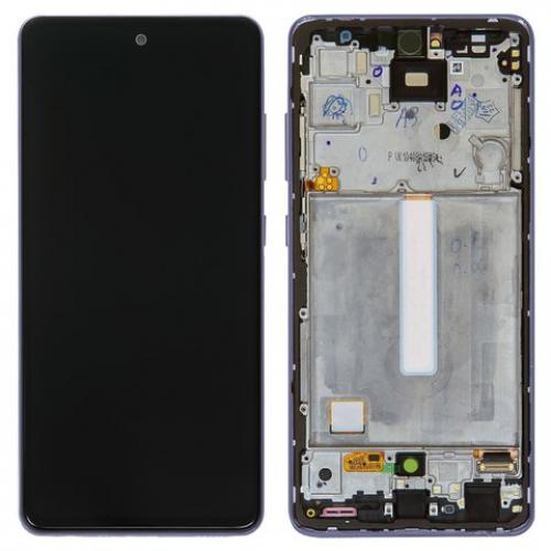 Дисплей для Samsung A525F/A526B/A528B/A52/A52 5G/A52s 5G в сборе с рамкой Оригинал 100% (черный)