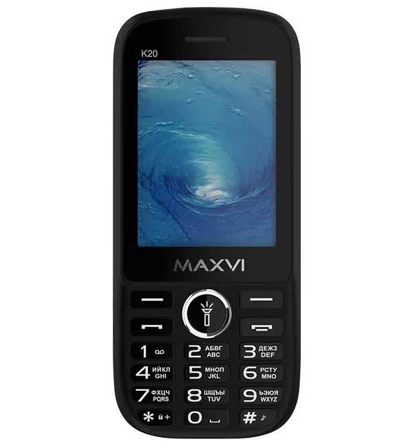 Телефон Maxvi K20 2.4" 2sim 2500мА*ч Black