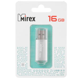 Флеш-накопитель Mirex 16GB Unit Silver