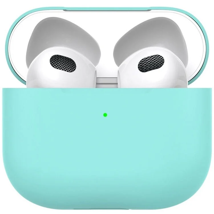 Чехол силиконовый для наушников Apple AirPods 3 ультра-тонкий мятный