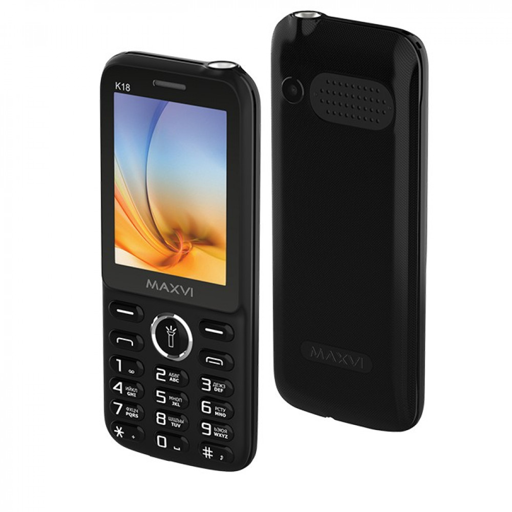 Телефон Maxvi K18 2sim 2.4" 800мА*ч Black