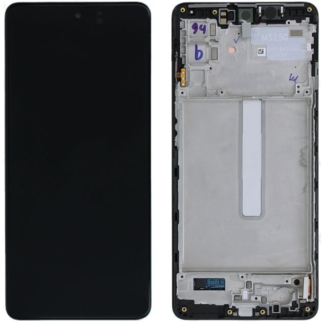 Дисплей для Samsung M52 5G/M526B в сборе с рамкой Оригинал 100% (черный)