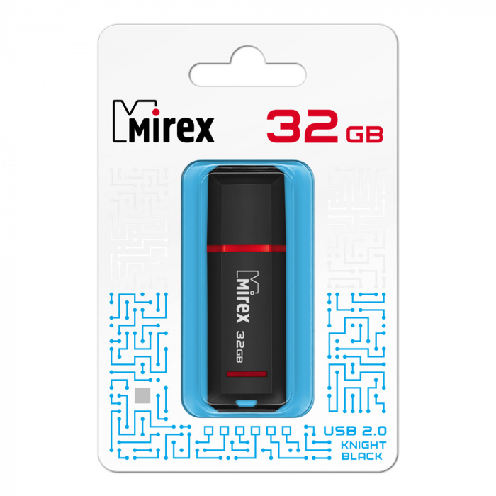 Флеш-накопитель 32GB Mirex KNIGHT BLACK
