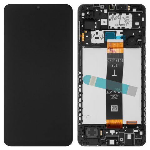 Дисплей для Samsung A127F/A12 Nacho в сборе с рамкой Оригинал 100% (черный)