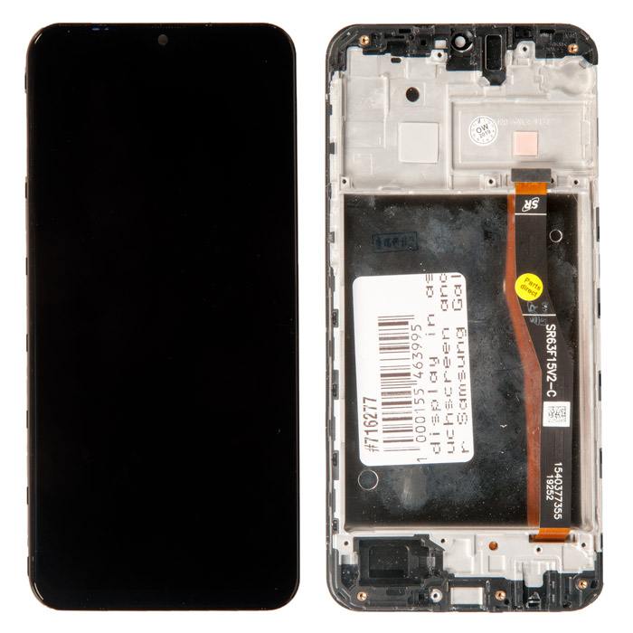 Дисплей для Samsung M20/M205F в сборе с рамкой Оригинал 100% (черный)
