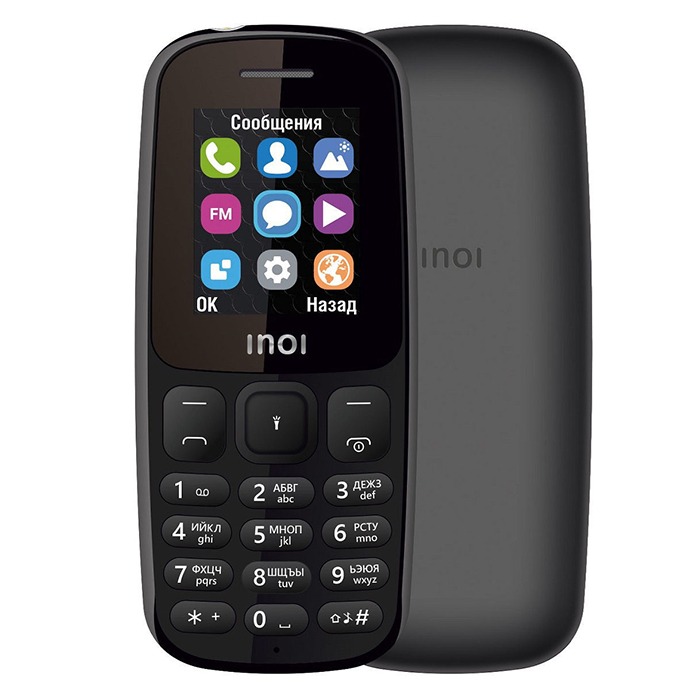 Телефон INOI 100 1,8" 2sim Black без з/у