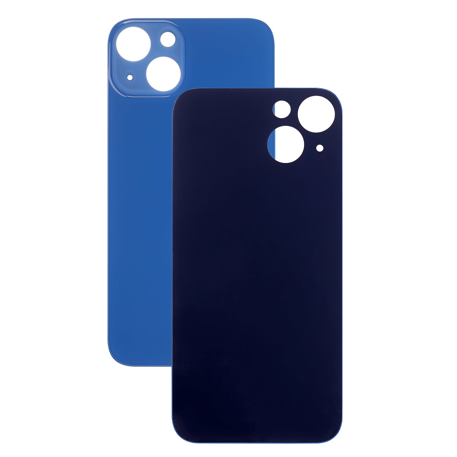 Задняя крышка для iPhone 13 Orig (синий)(с увеличеным вырезом под камеру)