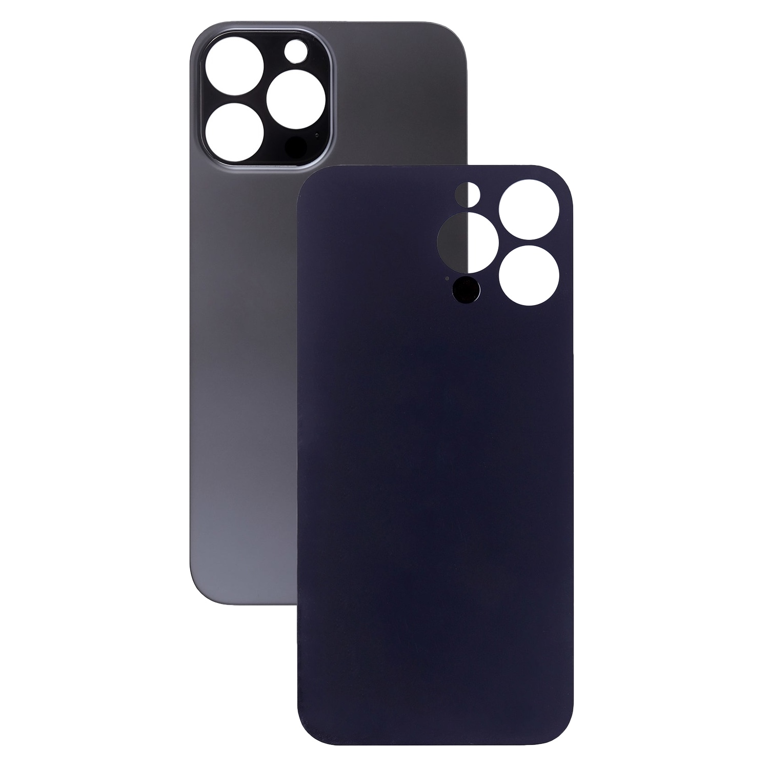Задняя крышка для iPhone 13 Pro Max Orig (черный)(с увеличеным вырезом под камеру)