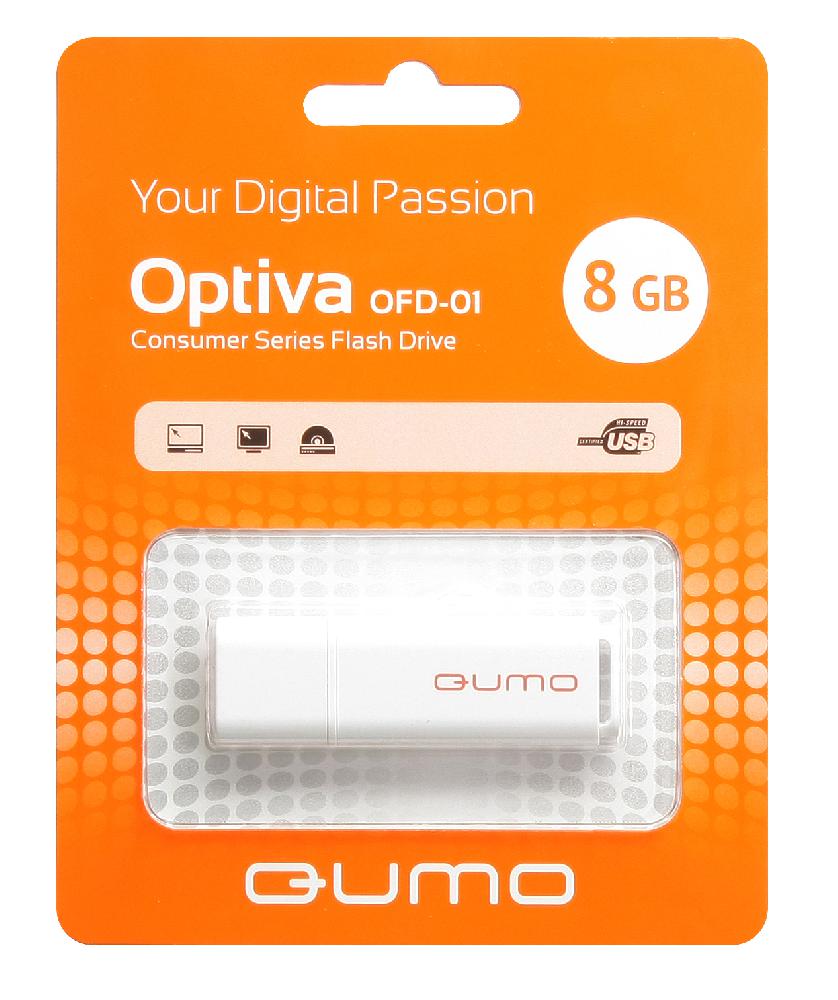 Флеш-накопитель 8Gb Qumo Optiva OFD-01 (white)