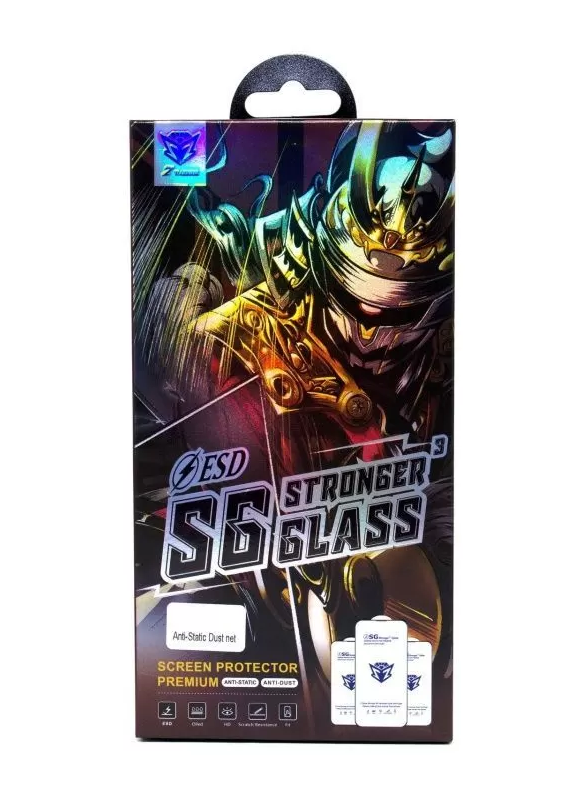 Защитное стекло полноэкранное для iPhone 13 Pro Max/14 Plus Z-Warrior (черный)