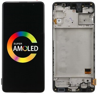 Дисплей для Samsung M317F/M31s в сборое с рамкой AMOLED (черный)