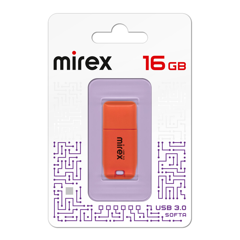 Флеш-накопитель Mirex 16GB Softa Orange 3.0