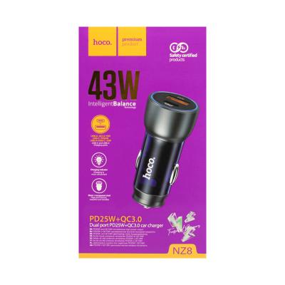 АЗУ HOCO NZ8, 1USB, 1Type-C, QC3.0+PD25W, 5A (синий)