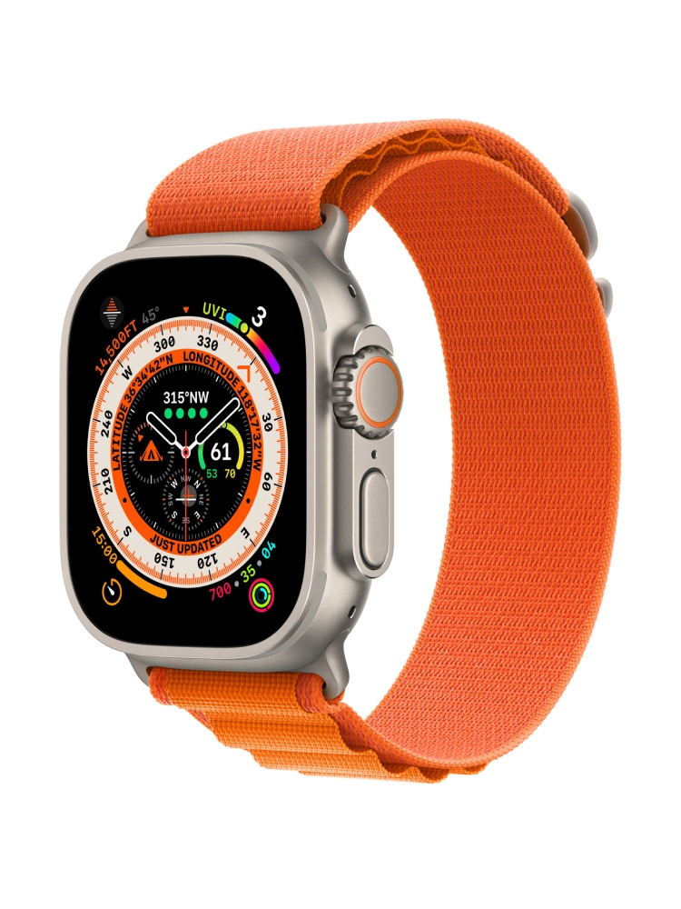 Smart часы Watch Ultra Series 49 mm Titanium Orange Alpine Loop M