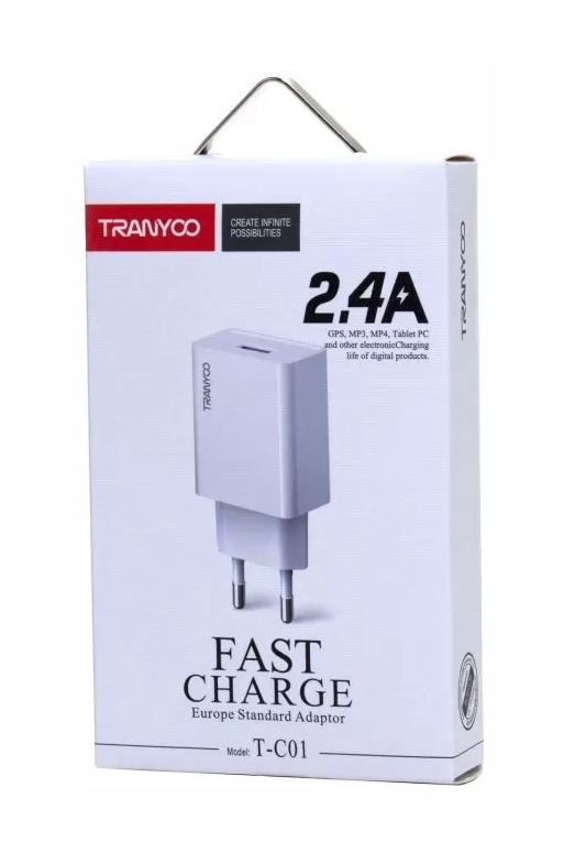 СЗУ Tranyoo C01 USB (2.4A)