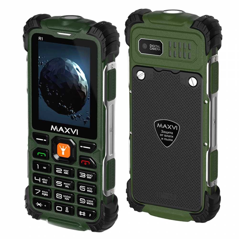 Телефон Maxvi R1 Green