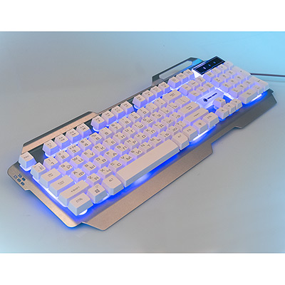 Клавиатура KGK-25U SILVER Dialog Gan-Kata игровая с подсветкой 3 цвета, корпус металл, USB, серебро