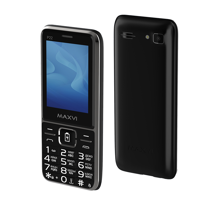 Телефон Maxvi P22 2.4" 2500mAh 2sim Black