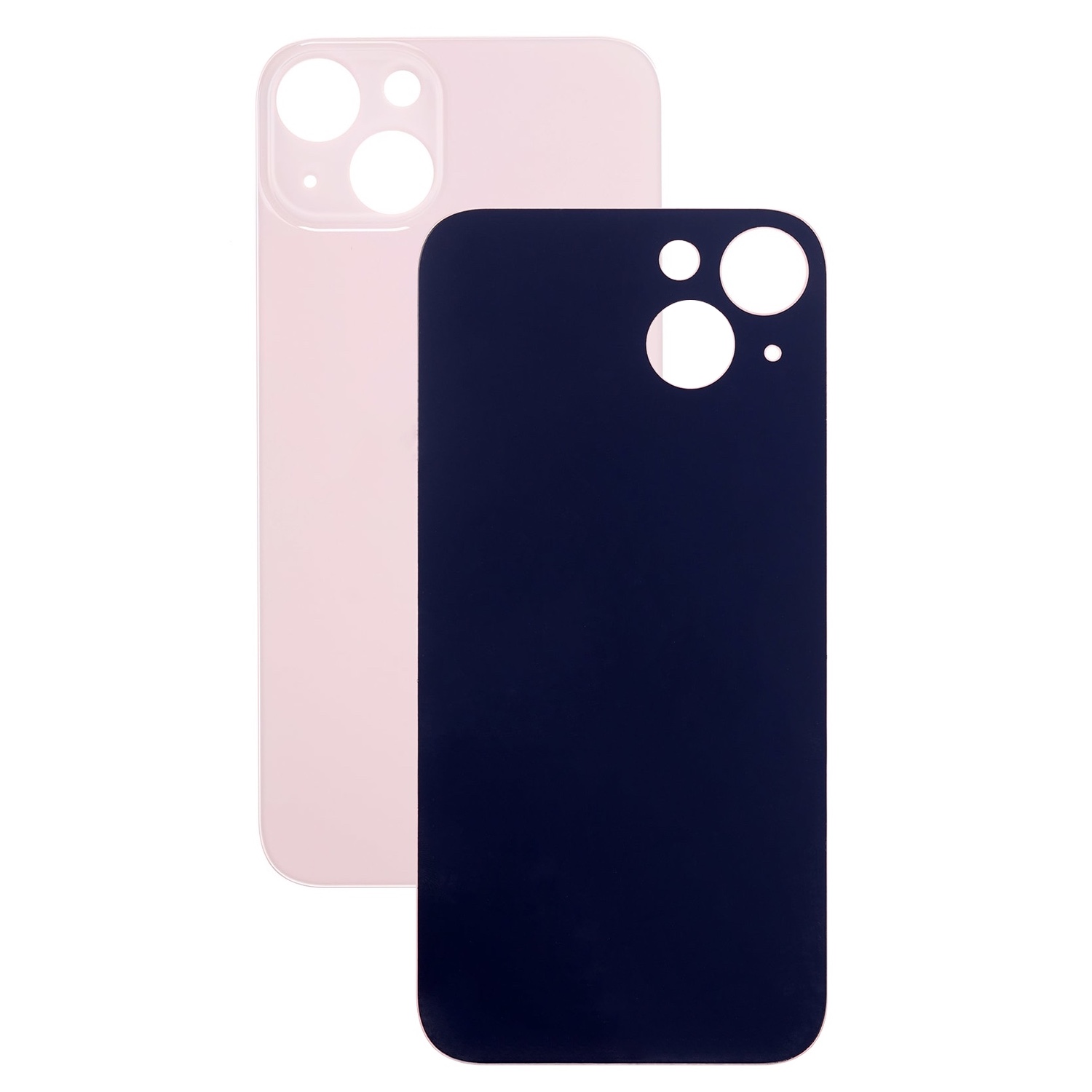 Задняя крышка для iPhone 13 Orig (розовый)(с увеличеным вырезом под камеру)