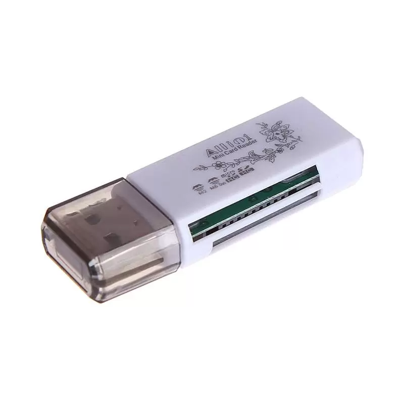 Картридер KR02 (SD/MS/MicroSD/M2) USB2.0